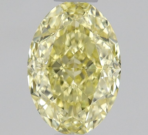 0.6 carat Fancy Yellow-VVS2 Natūralus Oval Deimantas (1)