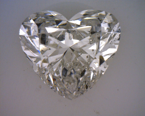 2.0 carat I-SI2 Natūralus Heart Deimantas (1)