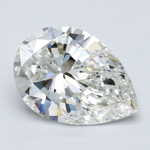 4.01 carat I-VS2 Natūralus Pear Deimantas (1)