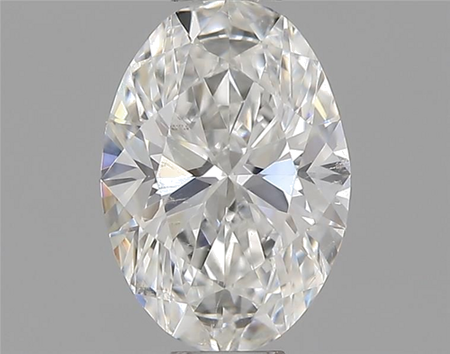 0.46 carat F-SI1 Natūralus Oval Deimantas (1)