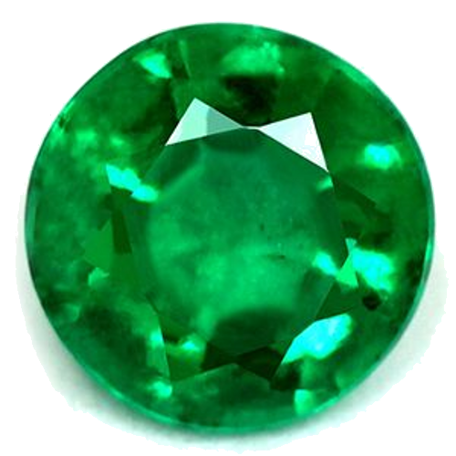 0.44 carat GREEN Round Smaragdas (1)