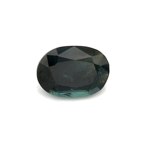 0.97 carat BLUE BRILLIANTSTEP cut Oval Safyras (1)