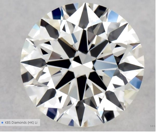 0.31 carat J-VVS1 Excellent cut Natūralus Round Deimantas (1)
