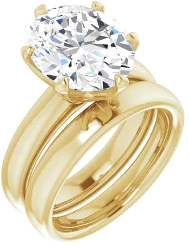 Sužadėtuvių Žiedas „Solstice Solitaire®“ 14k yellow gold Oval 12mm x 10mm (6)