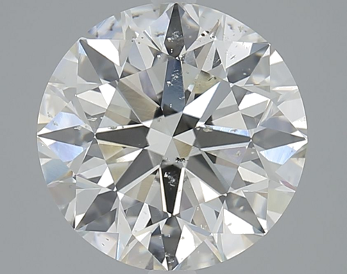 4.02 carat I-SI2 Excellent cut Natūralus Round Deimantas (1)