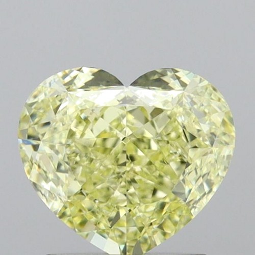 2.01 carat Fancy Yellow-VS2 Natūralus Heart Deimantas (1)