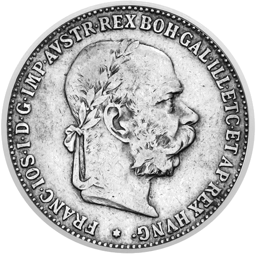 1 krona Austrija-Ungārija Francis Jozefs I (1892–1905) sudraba monēta (1)