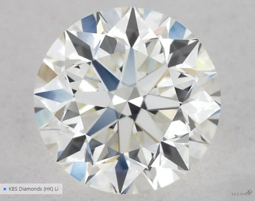 0.5 carat J-VS2 Very Good cut Natūralus Round Deimantas (1)