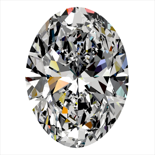 0.3 carat G-VS2 Natūralus Oval Deimantas (1)