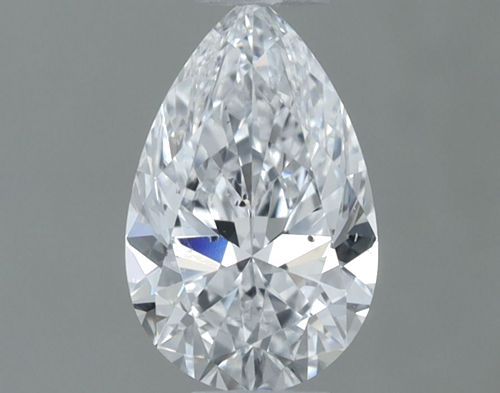 0.6 carat D-SI2 Natūralus Pear Deimantas (1)