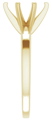 Sužadėtuvių Žiedas „Solitaire“ 585 Geltonojo Aukso Oval 9mm x 7mm (4)