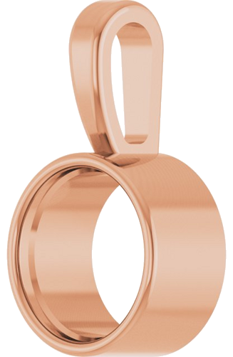 Pakabukas „Bezel-Set Solitaire“ 14k rose gold Round 6mm (2)