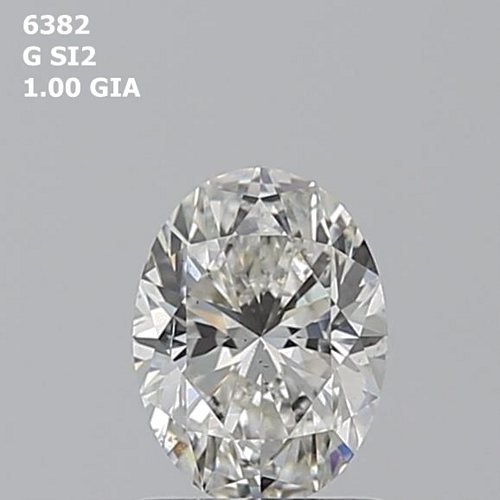 1.0 carat G-SI2 Natūralus Oval Deimantas (1)