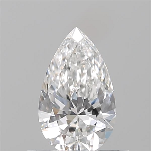 0.5 carat F-VVS2 Natūralus Pear Deimantas (1)
