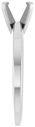 Sužadėtuvių Žiedas „Solitaire“ 585 Baltojo Aukso Round 6mm (4)