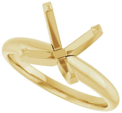 Sužadėtuvių Žiedas „Solitaire“ 14k yellow gold Round 9.5mm (5)