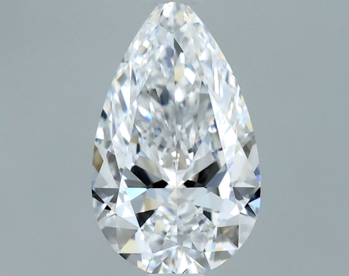 0.6 carat D-VS1 Natūralus Pear Deimantas (1)