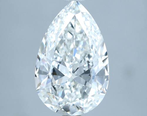 2.52 carat F-VS2 Natūralus Pear Deimantas (1)