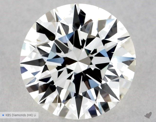0.5 carat G-VVS2 Excellent cut Natūralus Round Deimantas (1)