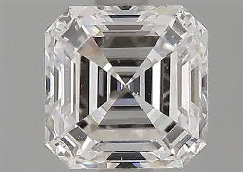 1.05 carat F-SI1 Natūralus Asscher Deimantas (1)