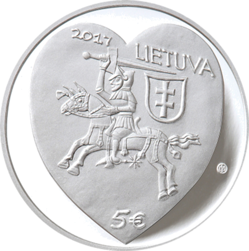 2017 Kaziuko mugė Lietuva 5 eurų sidabrinė moneta (2)