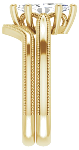 Sužadėtuvių Žiedas „Solitaire“ 14k yellow gold Marquise 10mm x 5mm (9)