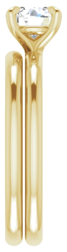 Sužadėtuvių Žiedas „Solitaire“ 417 Geltonojo Aukso Round 6mm (9)