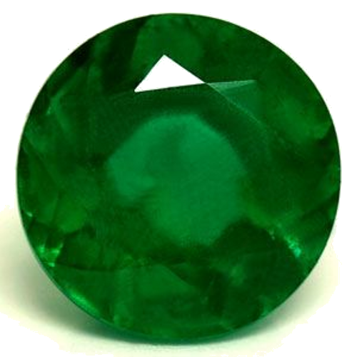 0.59 carat GREEN Round Smaragdas (1)