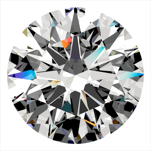 0.41 carat G-SI1 Excellent cut Natūralus Round Deimantas (1)