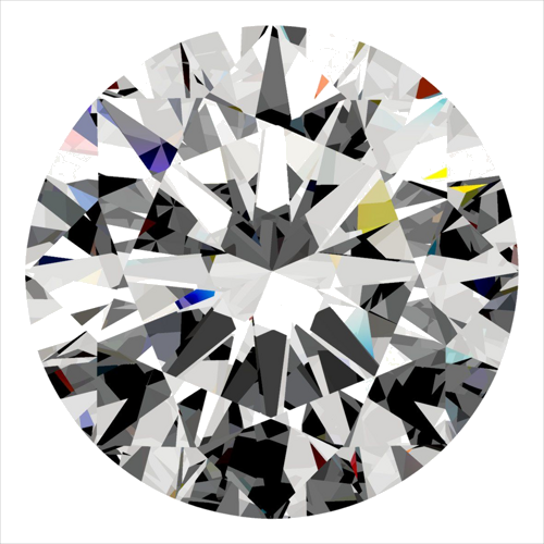 0.41 carat F-VVS1 Excellent cut Natūralus Round Deimantas (1)