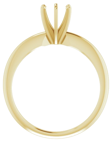 Sužadėtuvių Žiedas „Solitaire“ 585 Geltonojo Aukso Round 5.4mm x 5.7mm (2)