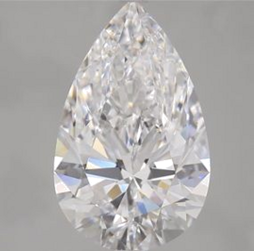 3.8 carat D-VS2 Natūralus Pear Deimantas (1)