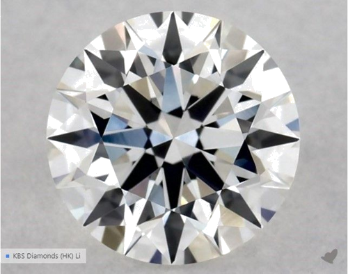 0.5 carat G-VVS2 Excellent cut Natūralus Round Deimantas (1)