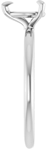 Sužadėtuvių Žiedas „Solitaire“ 585 Baltojo Aukso Pear Shape 7mm x 5mm (4)