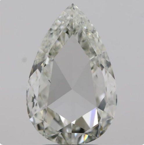2.12 carat I-VS2 Natūralus Pear Deimantas (1)