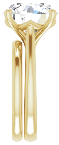 Sužadėtuvių Žiedas „Solitaire“ 18k yellow gold Round 12mm (9)