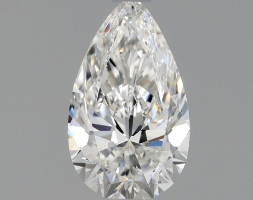 0.4 carat F-VVS2 Natūralus Pear Deimantas (1)
