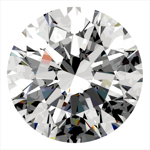 0.5 carat D-SI2 Excellent cut Natūralus Round Deimantas (1)
