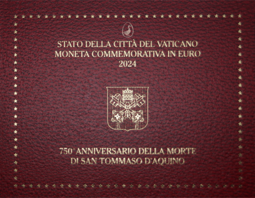 2024 Vatican Saint Thomas Aquinas 2 Euro BU Coin (3)