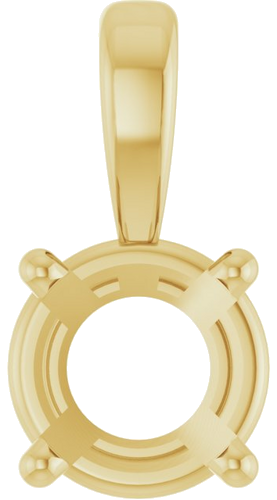 10K Yellow 5.5 mm Round 4-Prong Pendant Mounting (1)