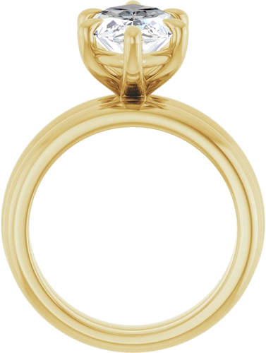 Sužadėtuvių Žiedas „Claw-Prong“ 14k yellow gold Marquise 16mm x 8mm (7)