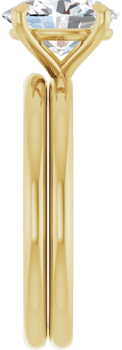 Sužadėtuvių Žiedas „Claw-Prong Solitaire“ 14k yellow gold Oval 9mm x 7mm (9)