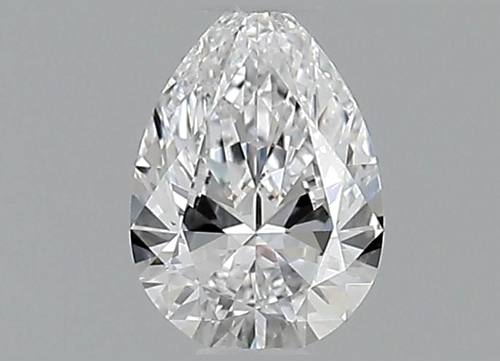 0.52 carat D-VVS2 Natūralus Pear Deimantas (1)