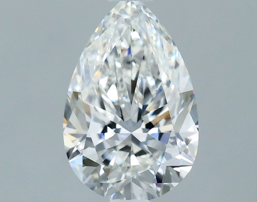0.7 carat F-VVS2 Natūralus Pear Deimantas (1)