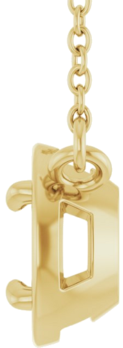 Pakabukas „Claw-Prong Solitaire Bezel-Style“ 14k yellow gold Round 5mm (3)
