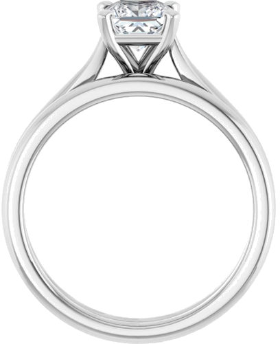 Sužadėtuvių Žiedas „Solitaire“ 585 Baltojo Aukso Square 5mm (7)