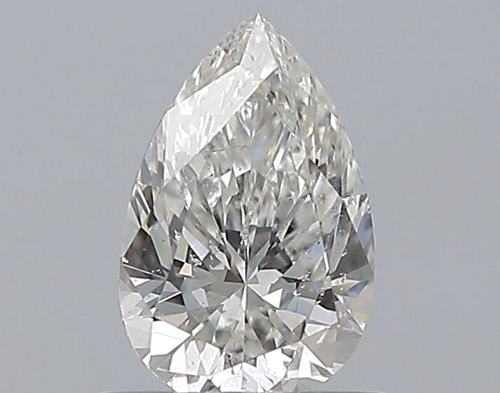 0.5 carat H-SI2 Natūralus Pear Deimantas (1)