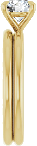 Sužadėtuvių Žiedas „Claw-Prong Solitaire“ 14k yellow gold Round 6.5mm (9)