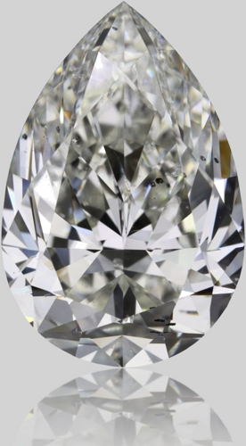 2.01 carat I-SI2 Natūralus Pear Deimantas (1)