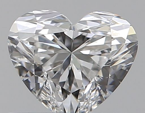 0.52 carat D-VVS2 Natūralus Heart Deimantas (1)